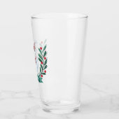 kerstWaterverf Snowman op maat Glas (Links)