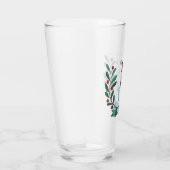 kerstWaterverf Snowman op maat Glas (Rechts)