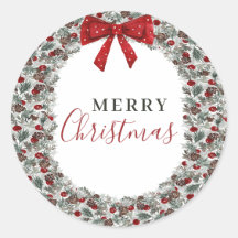 kerstWaterverf Wreath