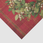 Kerstweefpapier met kransontwerp tissuepapier (Detail)