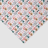 Kerstweefselpapier met Duitse herder Tissuepapier (Detail)