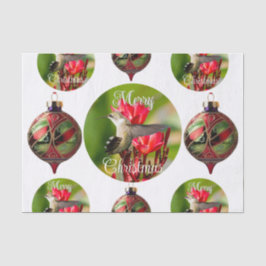 Kerstweefselpapier met Kolibrie Tissuepapier