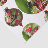 Kerstweefselpapier met Kolibrie Tissuepapier (Detail)
