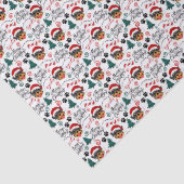 Kerstweefselpapier met Rottweiler Tissuepapier (Detail)