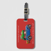 Kerstweg Bagagelabel (Voorkant (verticaal))
