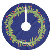 kerstweide | Groen en blauw Kerstboom Rok (Voorkant)