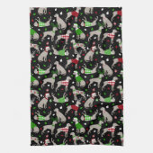 kerstweimaraner Dog Theedoek (Verticaal)