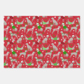 kerstweimaraner Dog Wrapping Paper Sheets (Voorkant)