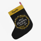 Kerstwens aangepaste naam opslag grote kerstsok (Achterkant (Hangend))