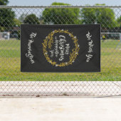 Kerstwens aangepaste naambanner spandoek (Insitu)