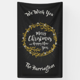 Kerstwens aangepaste naambanner spandoek