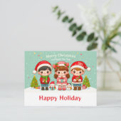 Kerstwens Briefkaarten (Staand voorkant)