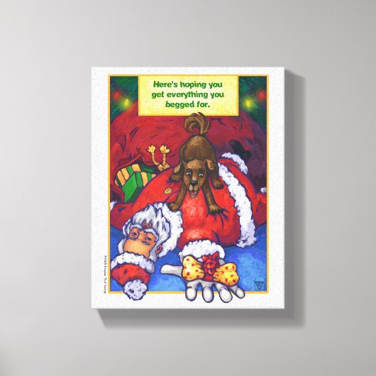 kerstwens canvas afdruk (Voorkant)