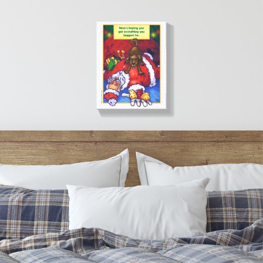 kerstwens canvas afdruk (Insitu (Slaapkamer))