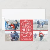 Kerstwens Collectie 4 Fotovakantie Feestdagenkaart (Voorkant / Achterkant)