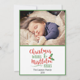 Kerstwens en Mistletoe Kisses Foto