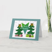 kerstwens feestdagen kaart (Voorkant)