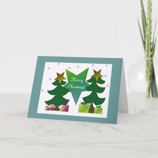 kerstwens feestdagen kaart (Voorkant)