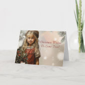 kerstwens feestdagen kaart (Voorkant)