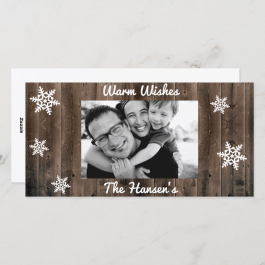  kerstwens feestdagenkaart (Voorkant / Achterkant)