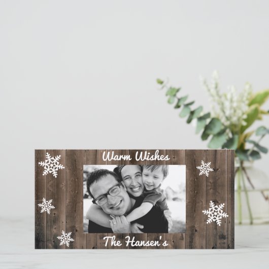  kerstwens feestdagenkaart (Staand voorkant)