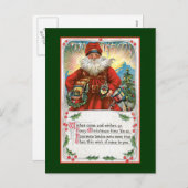 kerstwens feestdagenkaart (Voorkant / Achterkant)