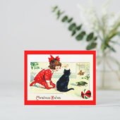 kerstwens feestdagenkaart (Staand voorkant)