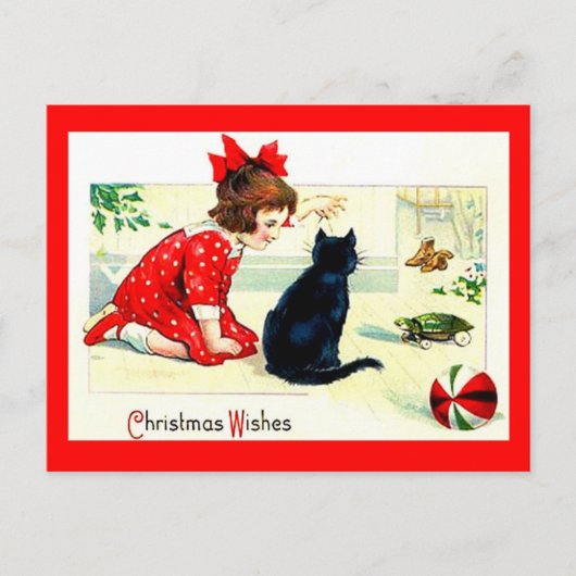 kerstwens feestdagenkaart (Voorkant)