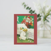 kerstwens feestdagenkaart (Staand voorkant)