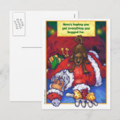 kerstwens feestdagenkaart (Voorkant / Achterkant)