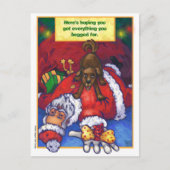 kerstwens feestdagenkaart (Voorkant)