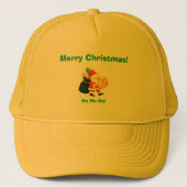 Kerstwens Gedrukt Elegant Knap-Pet Cool Trucker Pet (Voorkant)