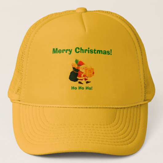 Kerstwens Gedrukt Elegant Knap-Pet Cool Trucker Pet (Voorkant)