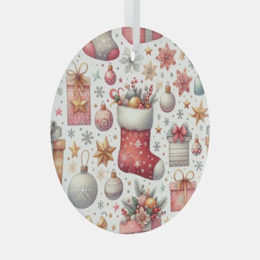 kerstwens glas ornament (Voorkant Rechts)