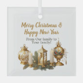  kerstwens glas ornament (Voorkant)