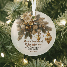kerstwens glas ornament