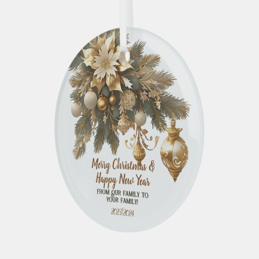  kerstwens glas ornament (Voorkant links)