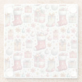 kerstwens glazen onderzetter (Achterkant)