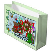 kerstwens groot cadeauzakje (Voorkant Gekanteld)