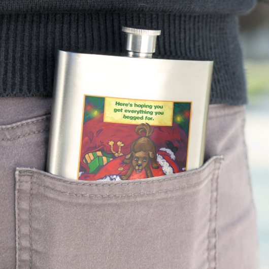 kerstwens heupfles (Voorbeeld)