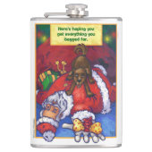 kerstwens heupfles (Voorkant)