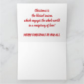 KERSTWENS IN VERSCHILLENDE TALEN BEDANKKAART (Binnen)