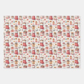 kerstwens inpakpapier vel (Voorkant)