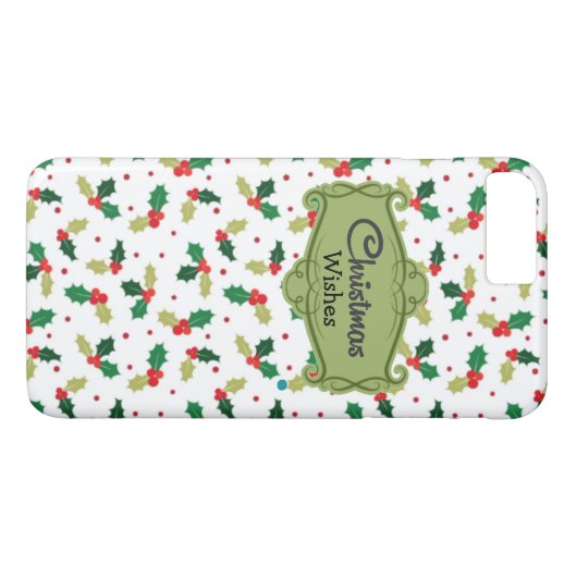 Kerstwens iPhone-tas Case-Mate iPhone Case (Achterkant (Horizontaal))