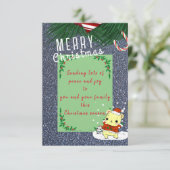 kerstwens kaart (Staand voorkant)