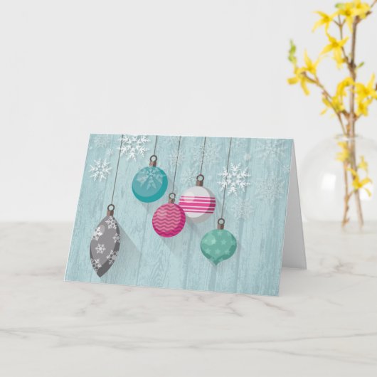 kerstwens kaart (Gele Bloem)