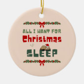 kerstwens keramisch ornament (Voorkant)