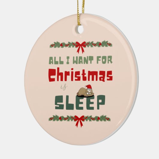 kerstwens keramisch ornament (Links)