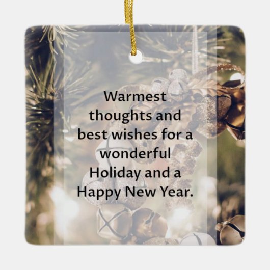 Kerstwens Keramisch Ornament (Voorkant)
