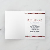 Kerstwens Kind- en Keukenkat-Kerstmis Kaart (Binnen)